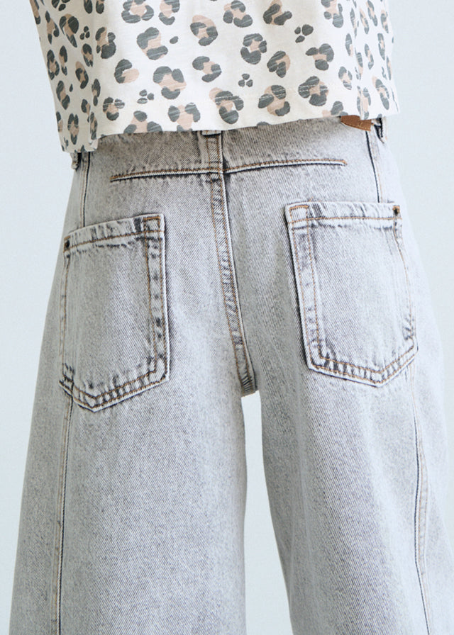 Calça ganga wide leg - mayoral - Menina - SS26-6552