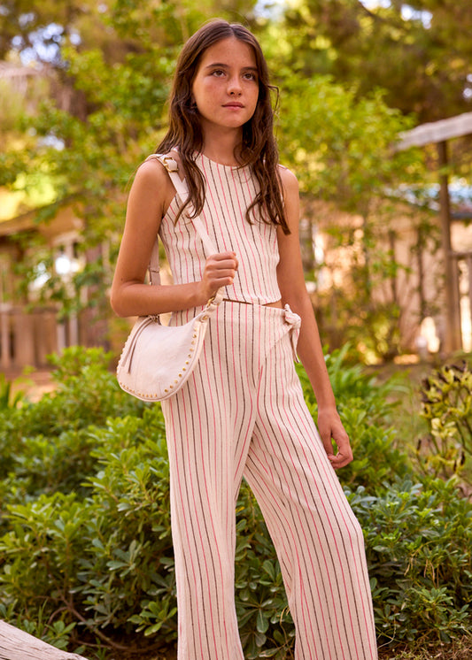 Conj. calça riscas - mayoral - Menina - SS26-6560