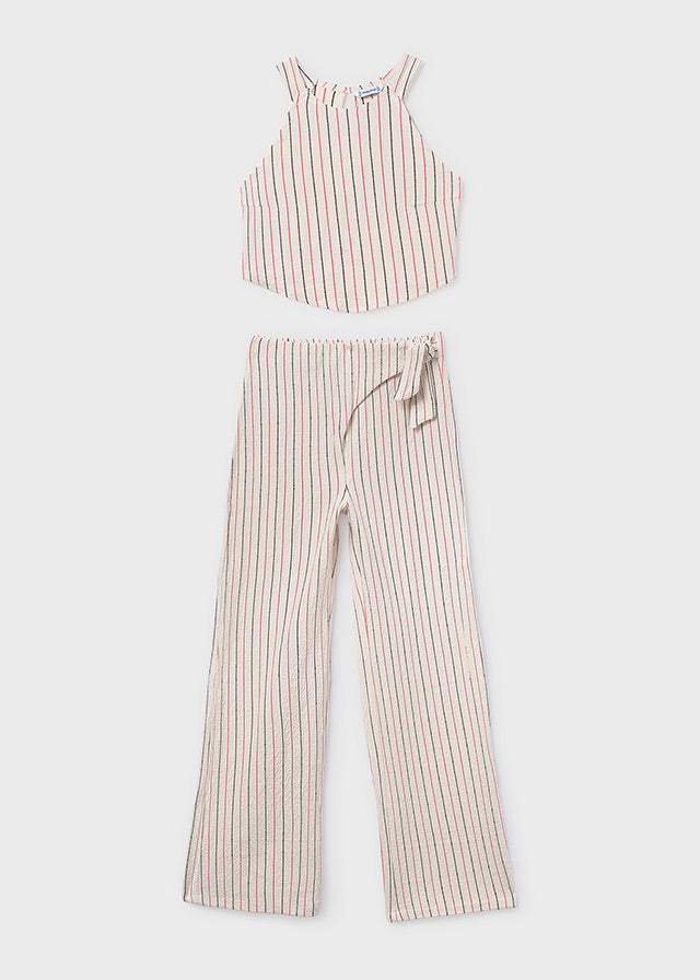 Conj. calça riscas - mayoral - Menina - SS26-6560
