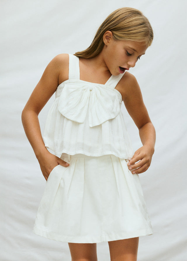 Saia tecido gabardine - mayoral - Menina - SS26-6902