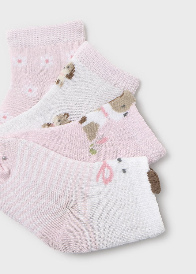 Set 4 soquetes - mayoral - New Born menina - SS26-9054