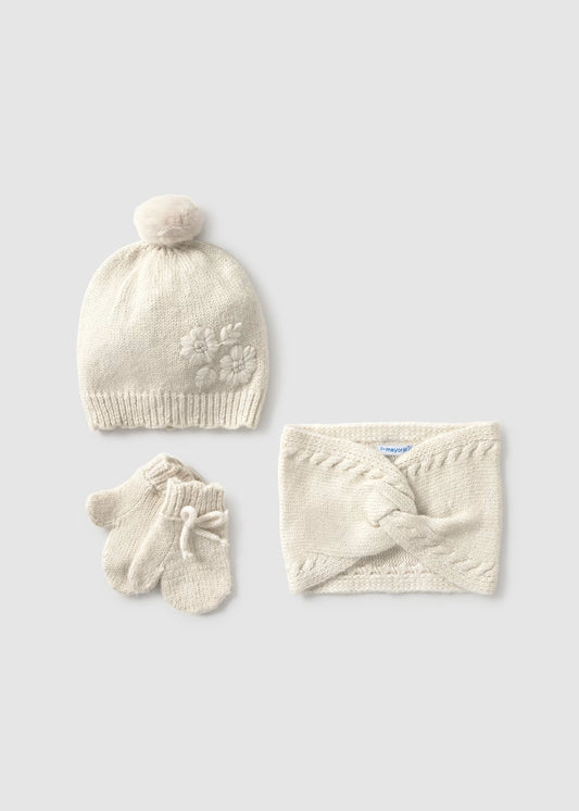 Conj. gorro gola e luvas - mayoral - Baby menina - AW25-10019