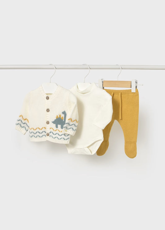 Conj. tricô 3 peças - mayoral - New Born menina - AW25-2565