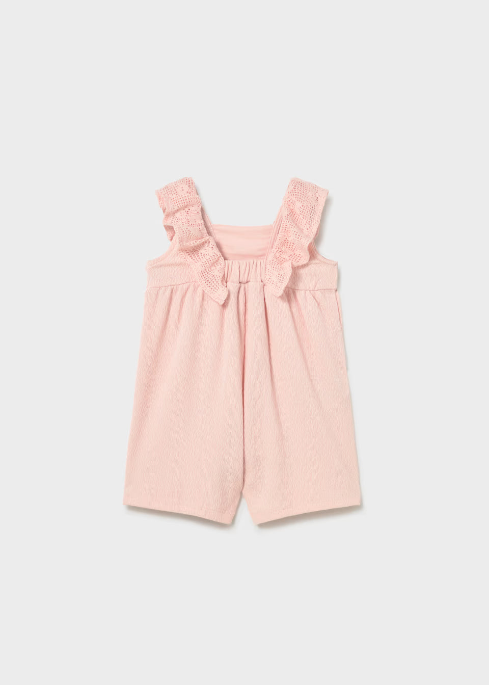 Macacão curto c/ guipura - mayoral - Baby menina - SS26-1827