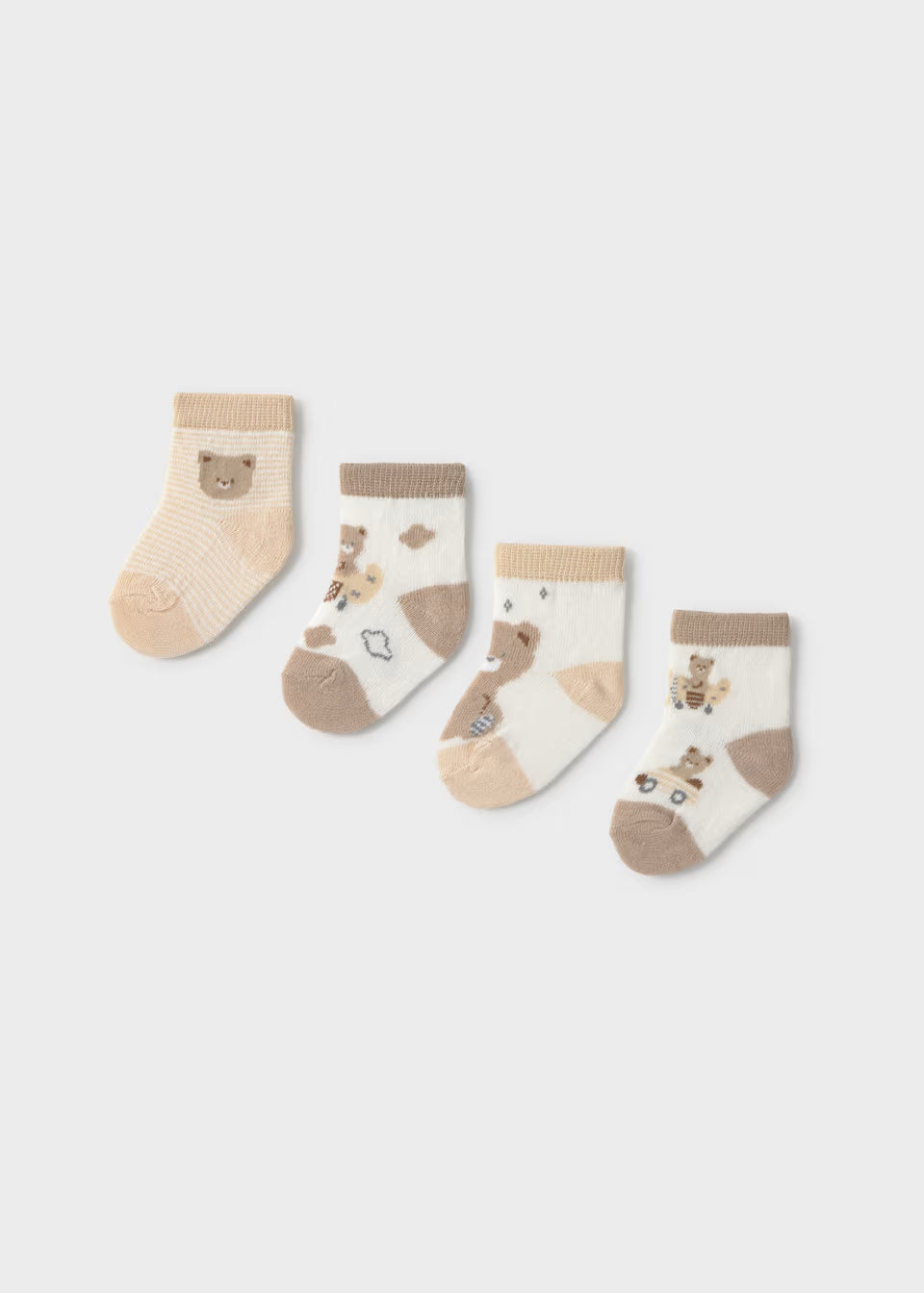 Pack de 4 soquetes - mayoral - New Born menino - SS26-9049