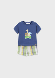 Conj. calção camiseta - mayoral - New Born menino - SS24-1223