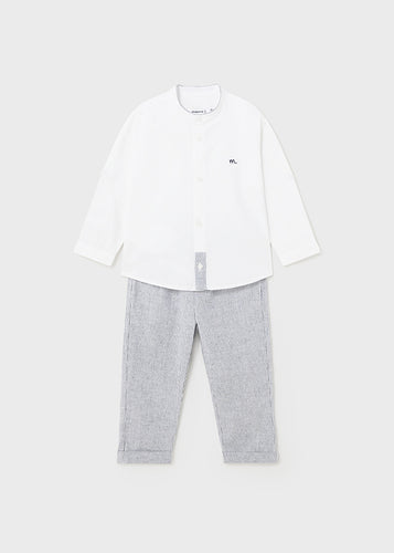 Conj. calça linho camisa - mayoral - Baby menino - SS24-1555