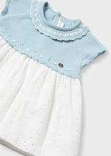 Carregar imagem no visualizador da galeria, Vestido combinado tricot - mayoral - New Born menina - SS24-1804

